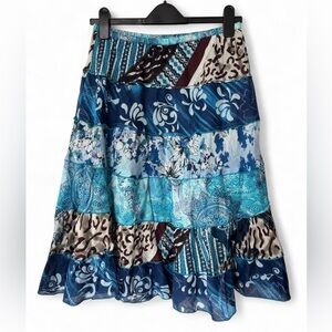 ✨Marie Claire Patchwork Boho Skirt - Size M